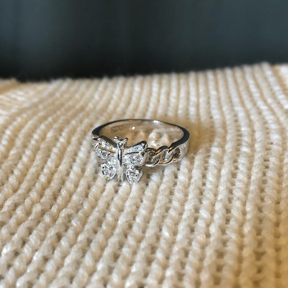 Butterfly CZ ring